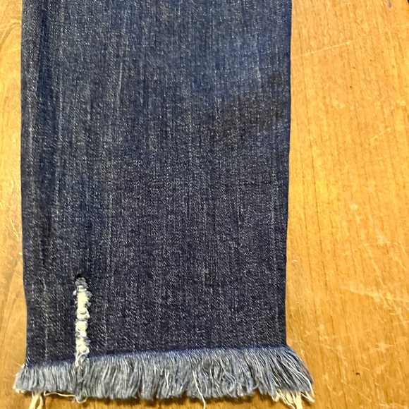 Mid Rise Distressed Ankle Crop Jeans - Picture 8 of 14